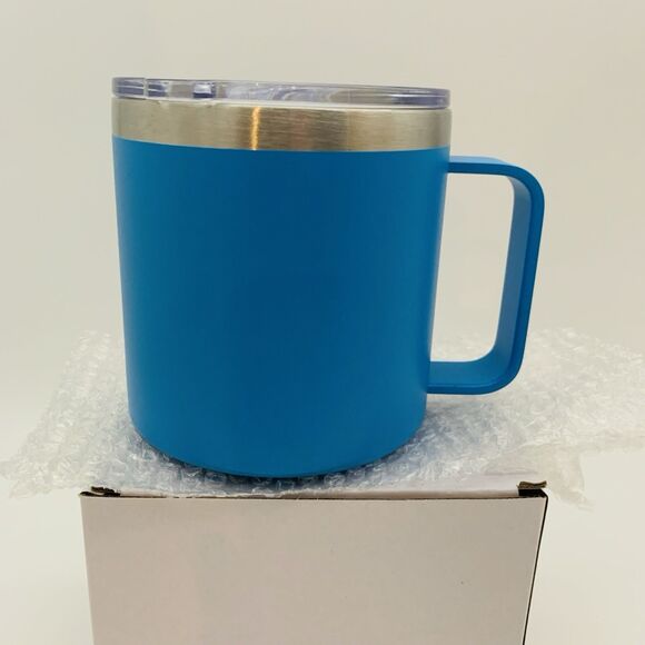 NEW Stainless Steel Insulated Coffee Mug with Lid Handle Club Wyndham Travel Cup - Picture 8 of 9